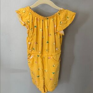Cat & Jack Yellow Floral Romper